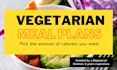 give you a customised vegetarian meal plan