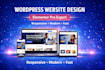 create modern wordpress website with elementor pro