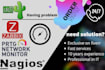 fix nagios, zabbix, prtg, cacti deployment and networking