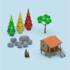 model 3d low poly game ready assets