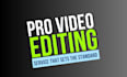 be your video editor for youtube vlog