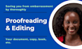 proofread and edit your article, copy, document, etc