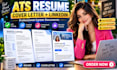 write professional ats resume, CV, cover letter and optimize linkedin