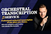 accurately transcribe orchestral music into sheet music