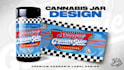 design weed jar labels for cannabis products