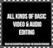 do basic video and audio editing