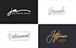 design elegant luxury font and signature logo