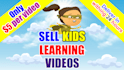 sell kids learning videos with free thumbnail