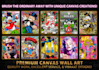 make modern canvas wall art and digital art designs