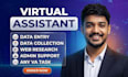 be your virtual assistant for data entry, web research and admin support