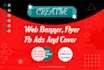 design web banner, flyer, fb ads and cover