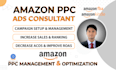 setup and manage your amazon PPC campaigns, amazon fba ads VA