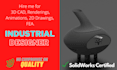 do 3d modeling, rendering make stl,stp,dxf,dwg,obj,pdf file