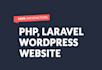 do web development using laravel