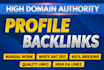 make high da profile backlinks