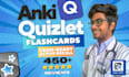 create anki and quizlet flashcards