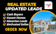 provide real estate motivated seller cash buyers with skip trace