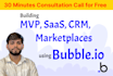 develop bubble website bubble mobile app bubble mvp