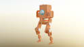 create rigged low poly 3d character