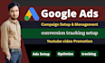 do google ads, youtube ads campaign, conversion tracking