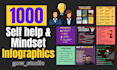 self improvement, self help, mindset, personal development infographics