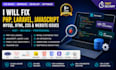fix PHP, javascript, mysql, web app bugs