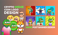 professional crypto meme token logo design in 2 hours