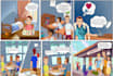 illustrate colorful storyboard for your animation projects