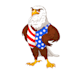 be create excellent patriotic logo design with express deliver