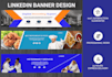 design creative linkedin cover photo banner professionally