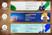 draw professional linkedin background cover and banner page