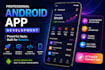 develop a custom android app in kotlin or java