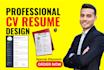 design professional cv maker, resume cv