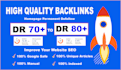 provide high DR dofollow backlinks for offpage SEO