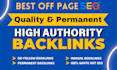 do high authority manual link building high da seo  dofollow backlinks service