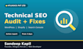 audit and fix technical SEO issues on your wordpress or shopify website