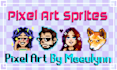 create a pixel art sprite or background for video games