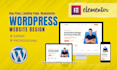 design or fix wordpress website with elementor, elementor pro
