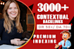 3000 high quality seo contextual dofollow backlinks