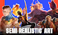 draw characters semi realistic art