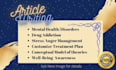 write articles related to mental health