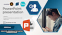 create business pitch deck presentation design or template