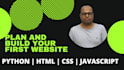 professional web developer using python html CSS javascript
