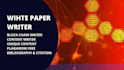 write a proficient cryptocurrency white paper