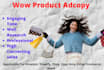 write wow product ad copy that sells