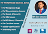 fix wordpress, woocommerce, cartflow bugs, issues and errors