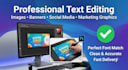 do photoshop text replacement