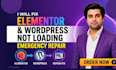 fix elementor not loading and wordpress not loading emergency repair