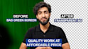 fix or remove bad green screen and chroma key in any video