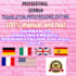 translate german to english,italian to english,french to english